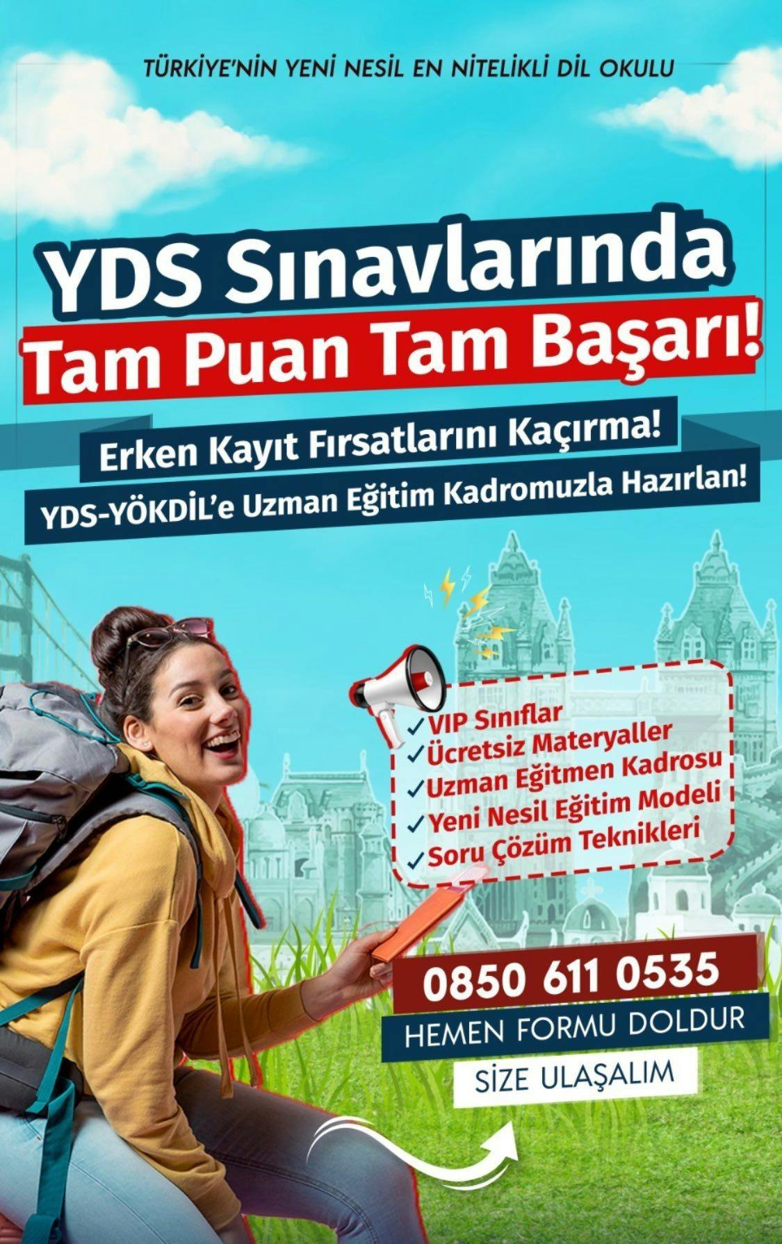 Türkiye'nin yeni nesil en nitelikli yds dil okulu